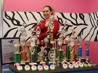 Misty Gieczys with competition awards